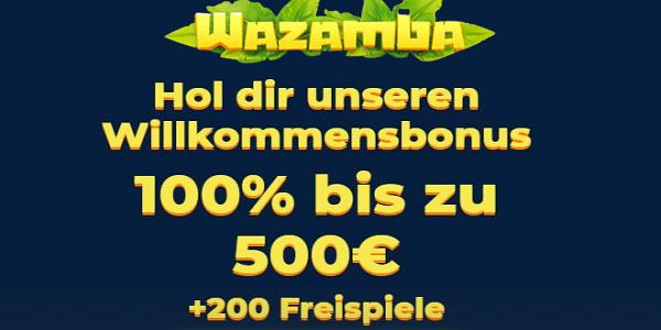 Wazamba Casino Willkommensbonus